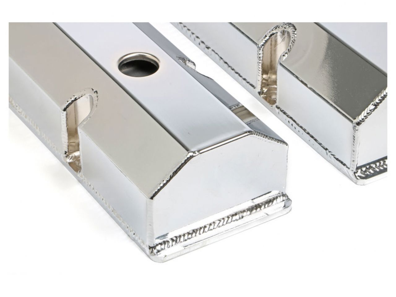 Hamburger's Performance Fabricated Aluminum Valve Cover Chrome SBC