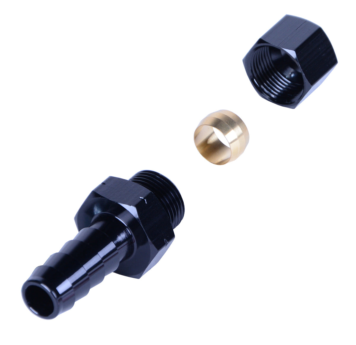 Derale Fitting 3/8inTube to 3/8in Barb DER13042