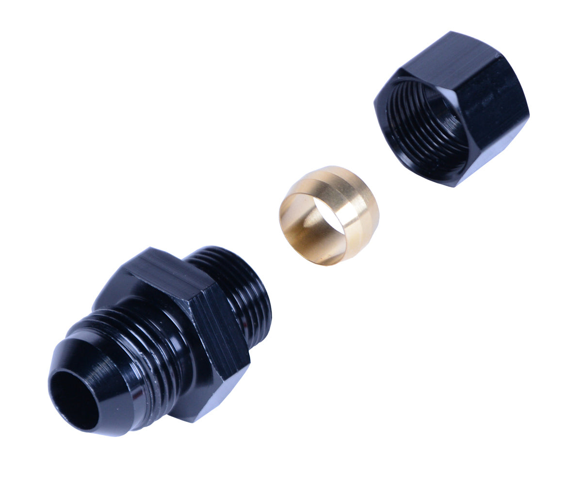 Derale Fitting 1/2inTube to -8AN DER13046