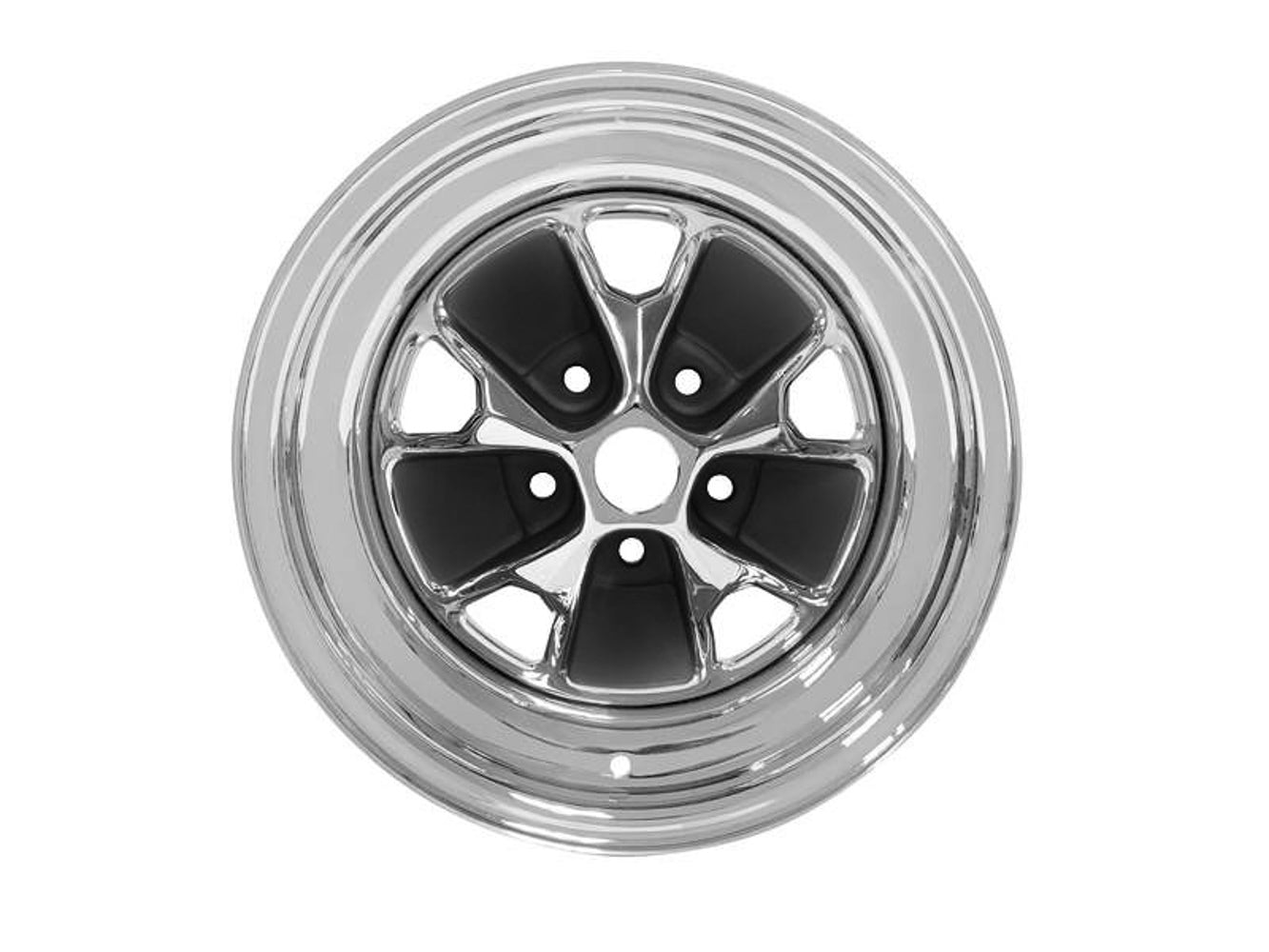 Drake Automotive Group 14 x 7 Mustang Styled Steel Wheel Charcoal DRAC5ZZ-1007-BR