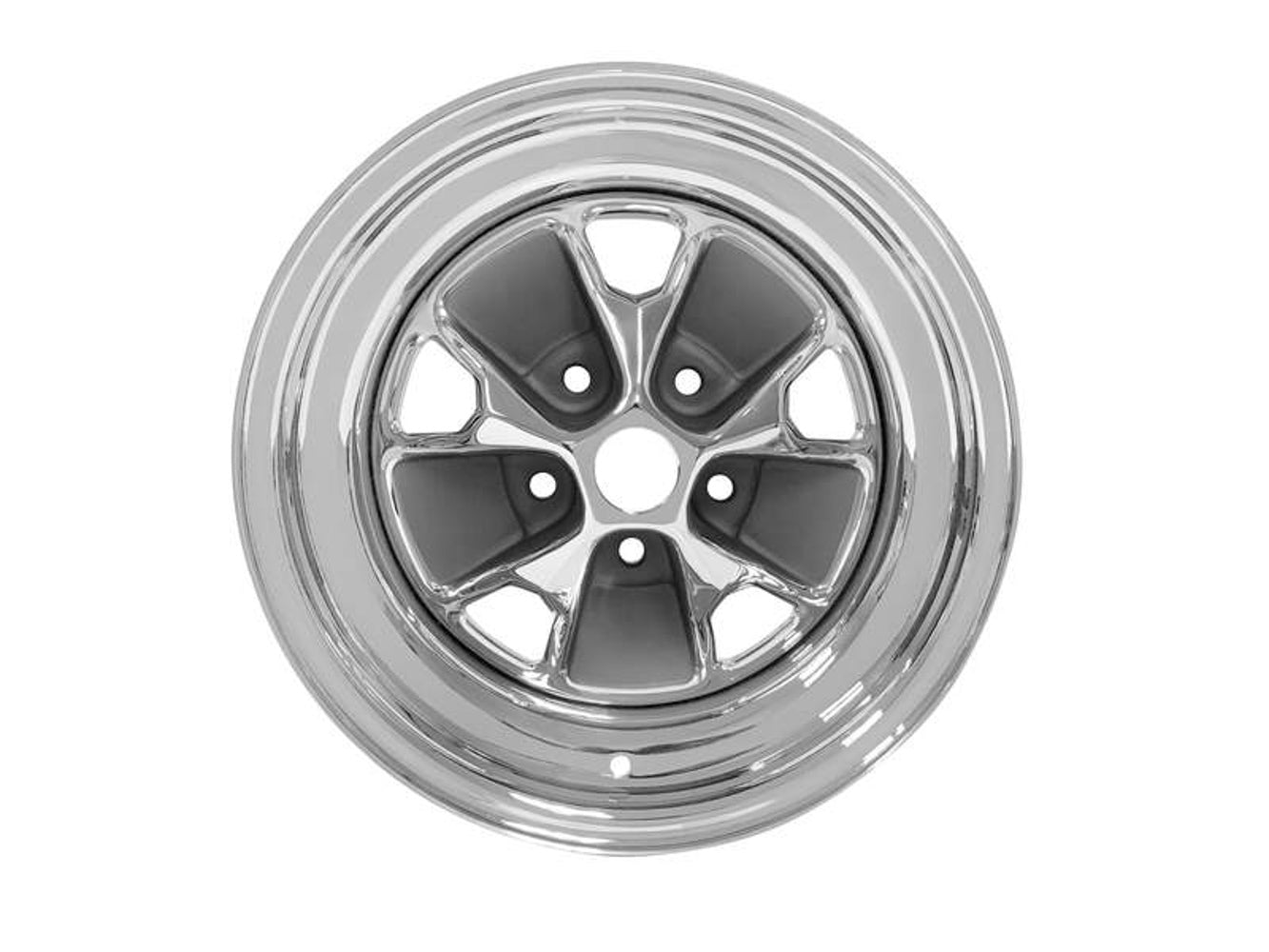 Drake Automotive Group 15 x 7 Mustang Styled Steel Wheel Chrome DRAC5ZZ-1007-CR
