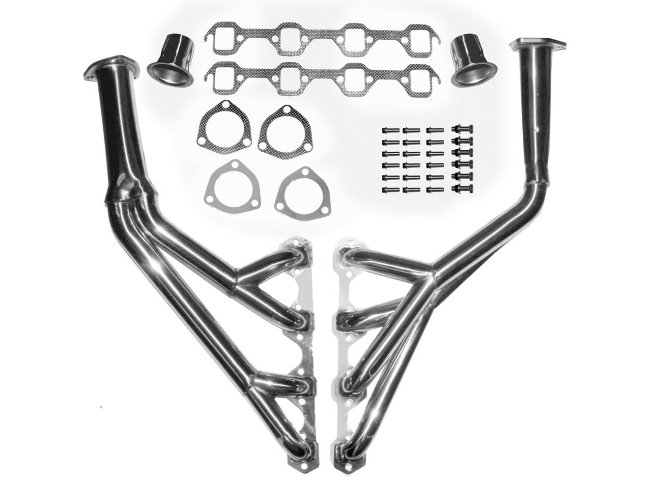 Drake Automotive Group 1964-68 Mustang Modified Tri-Y Headers Stainless DRAC5ZZ-9430-SS