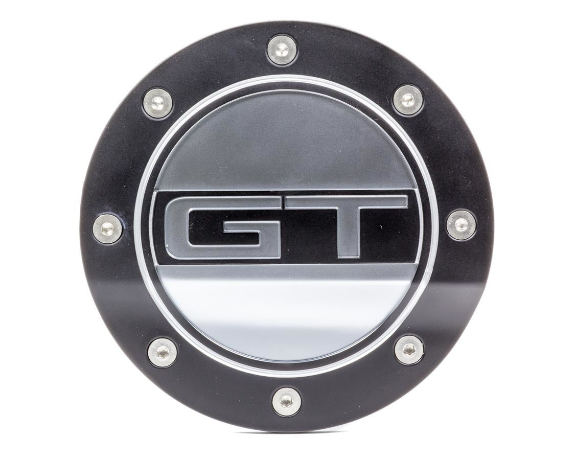 Drake Automotive Group Fuel Door Mustang Silver /Black 15- Mustang DRAFR3Z-6640526-MS