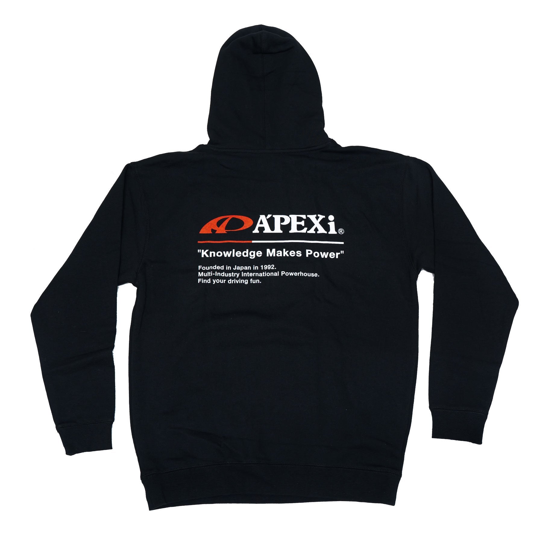 Apexi A'PEXi Hoodie - Classic Knowledge Makes Power - Black