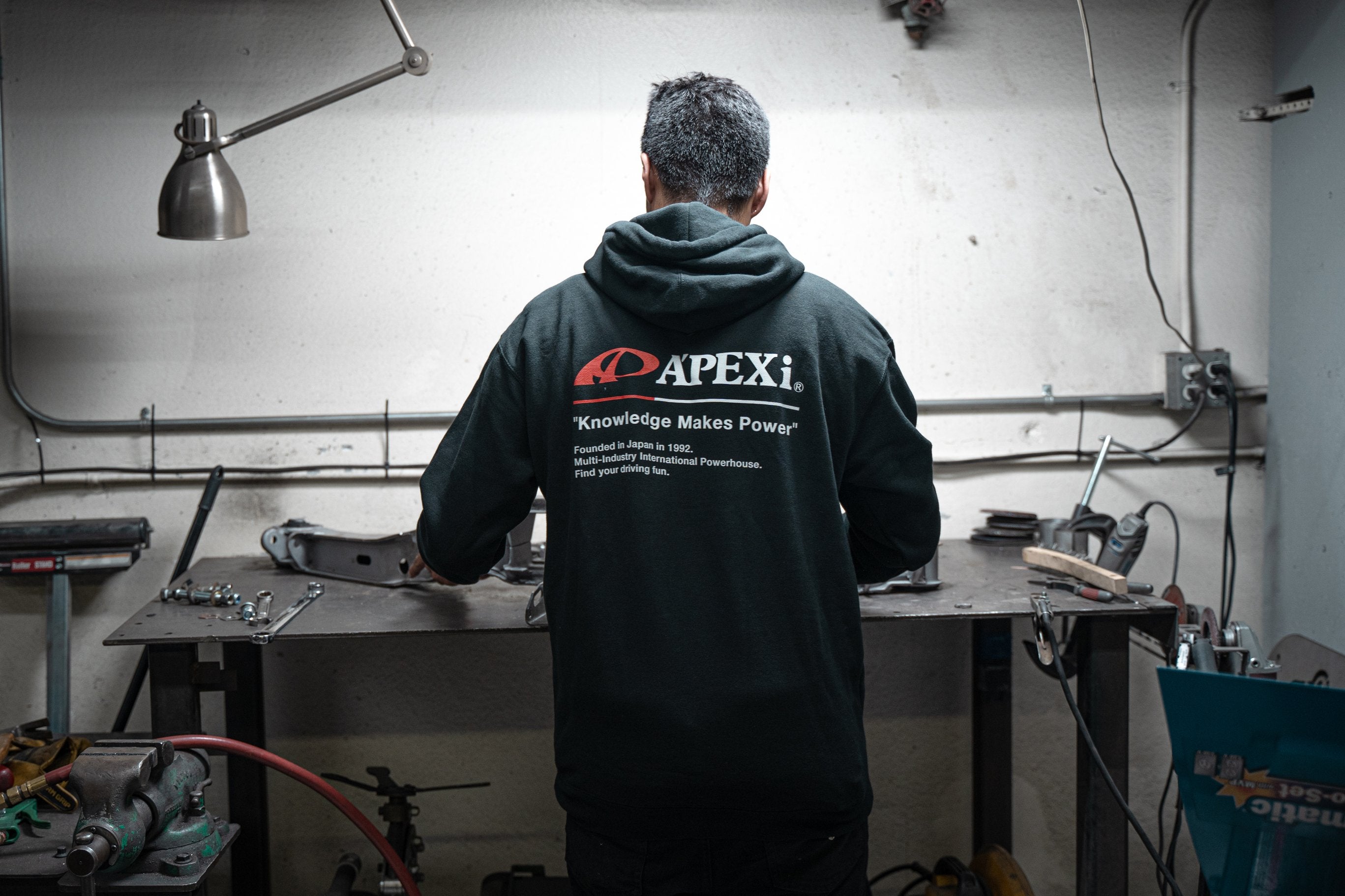 Apexi A'PEXi Hoodie - Classic Knowledge Makes Power - Black