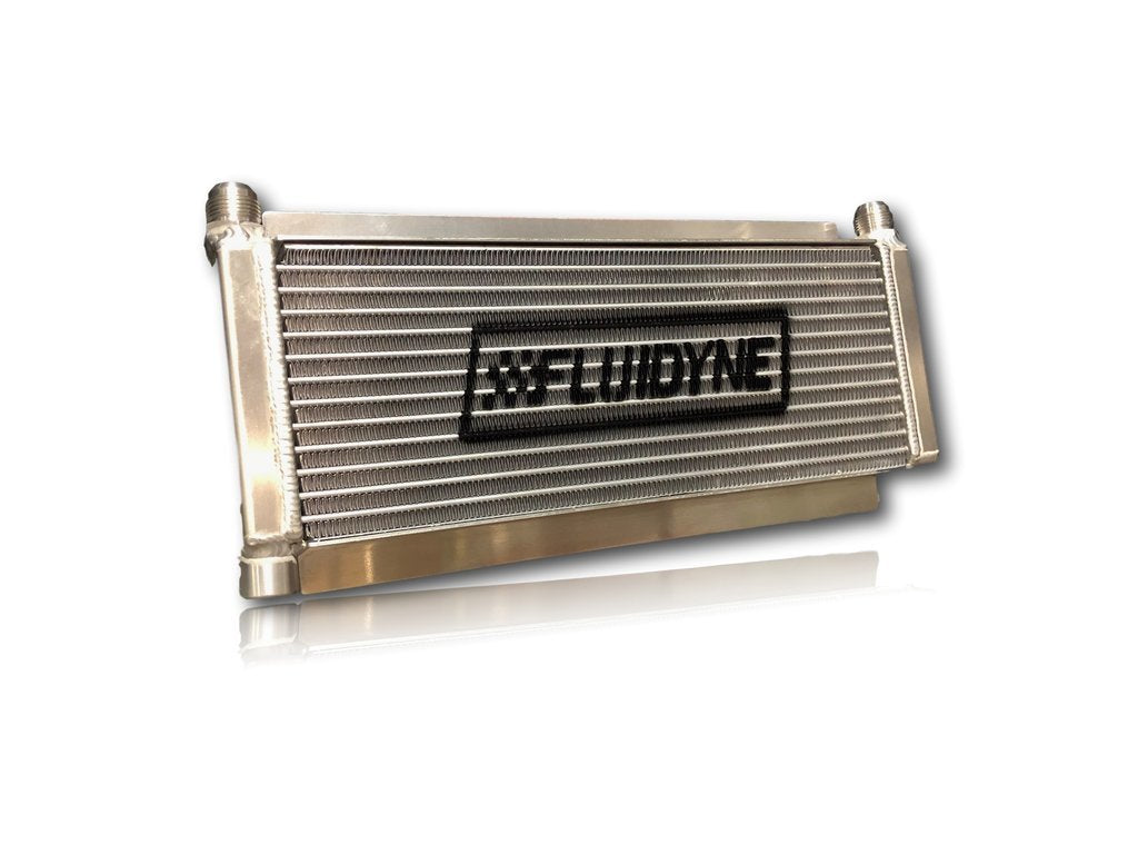 Fluidyne Oil Cooler Dirt Late Model 12AN 17.5in x 6in DUNDB-30404-DRT