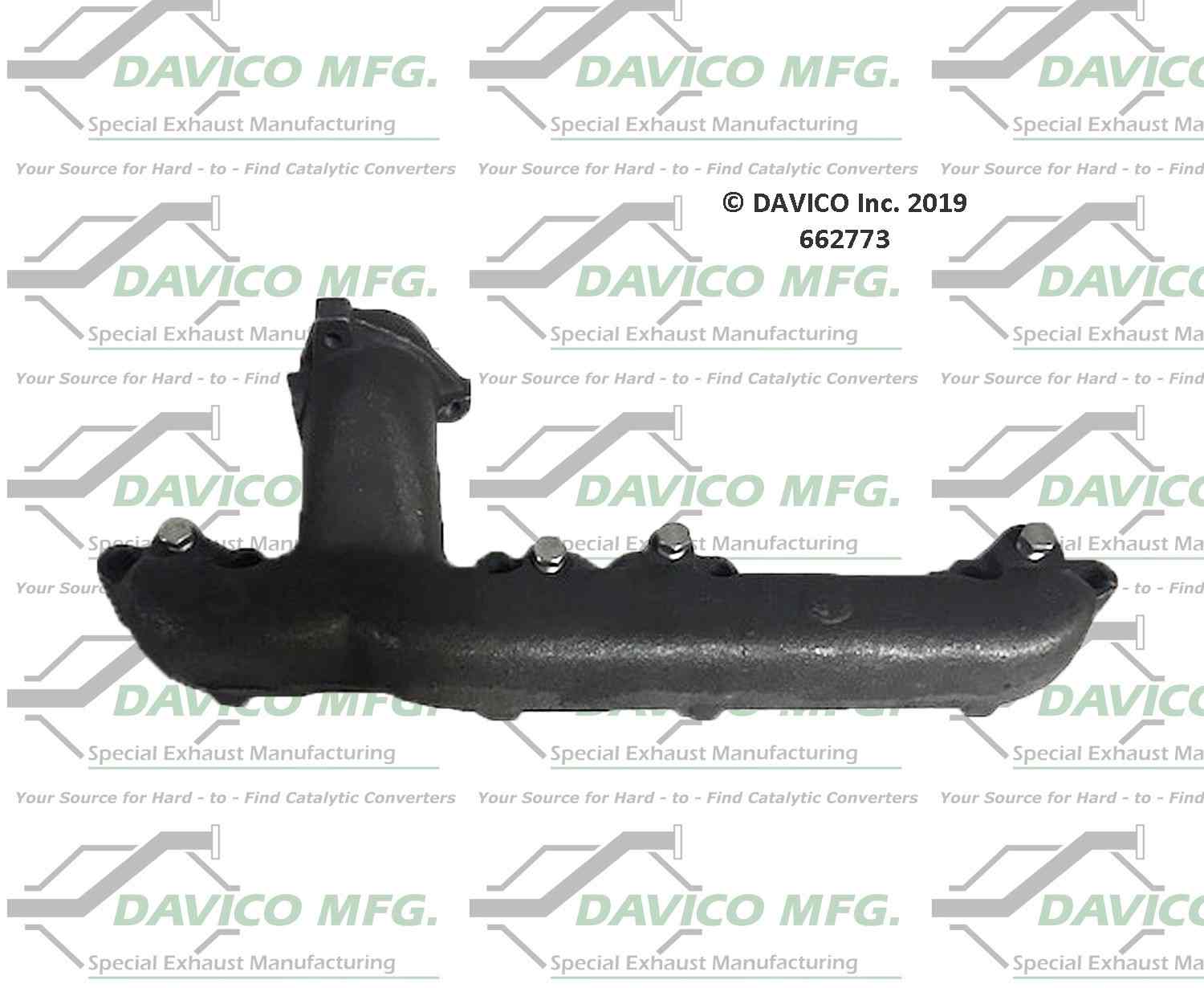 Davico Mfg Davico exhaust manifold  top view frsport 662773