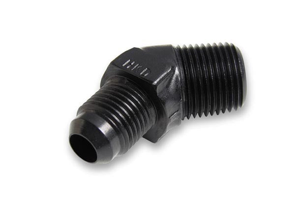 Earl's #4 Male to 1/4in NPT 45 Deg Ano-Tuff Adapter EARAT982344ERL