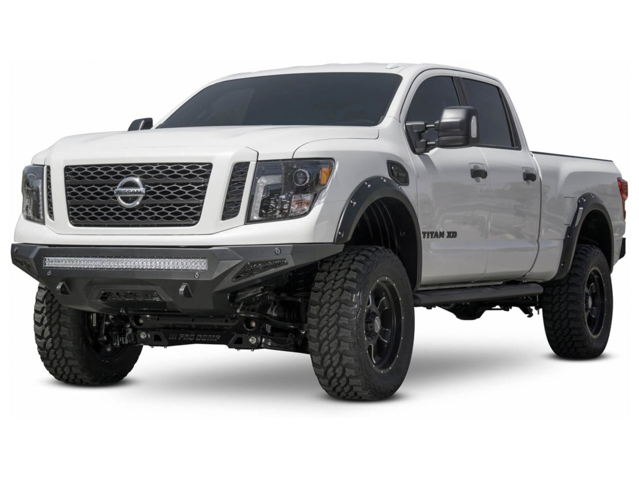 Addictive Desert Designs 16-18 Nissan Titan XD Stealth Fighter Front Bumper w/ Sensors