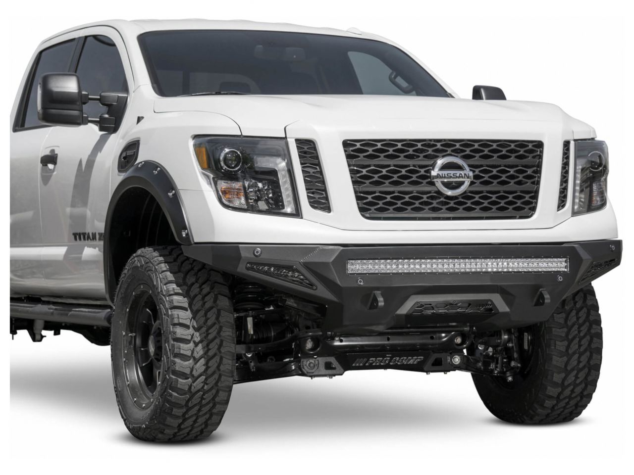 Addictive Desert Designs 16-18 Nissan Titan XD Stealth Fighter Front Bumper w/ Sensors