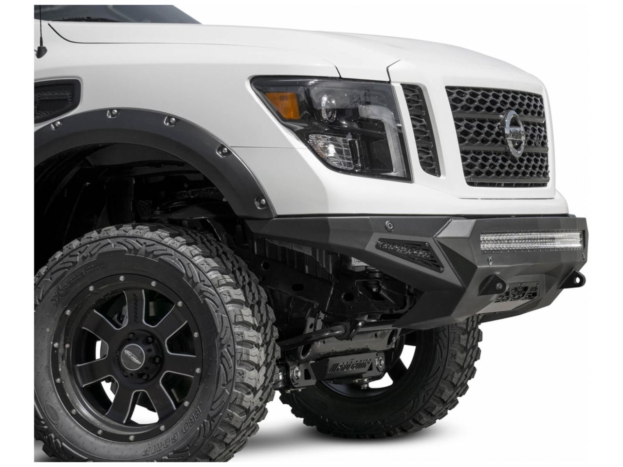 Addictive Desert Designs 16-18 Nissan Titan XD Stealth Fighter Front Bumper w/ Sensors