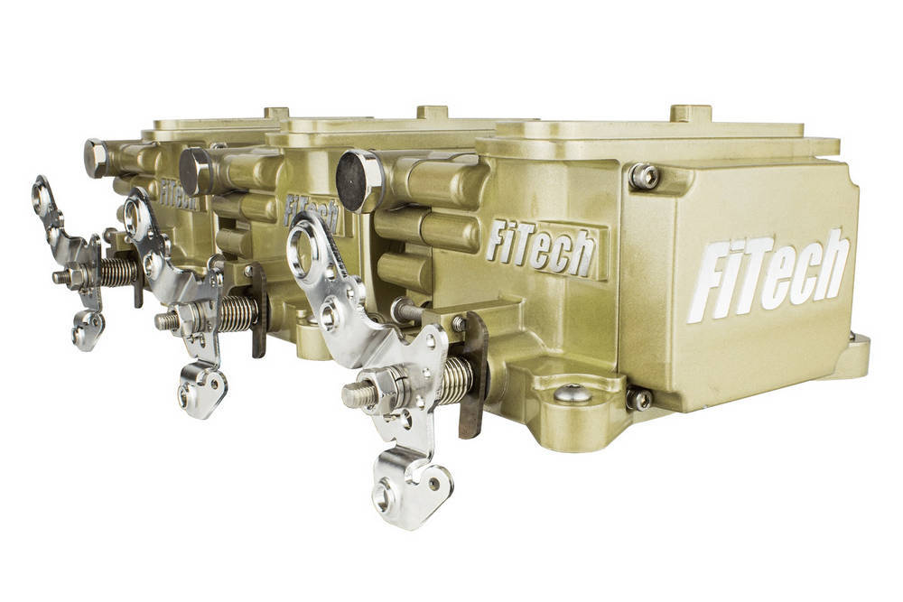 FiTech Fuel Injection Go EFI 3x2 Tri Power EFI System Classic Gold FIT39610