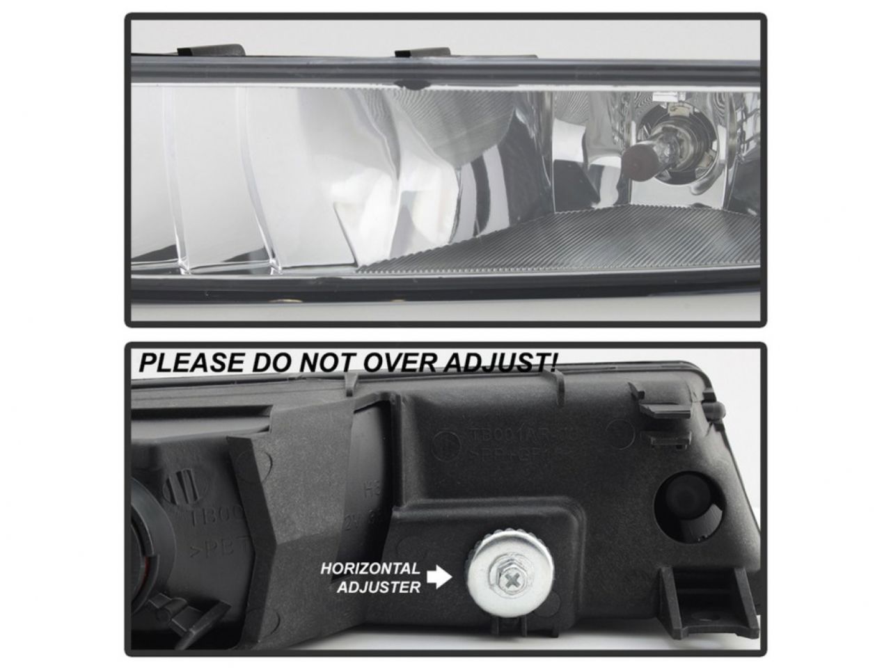 Spyder Acura TL 02-03 OEM Fog Lights wo/Switch - Clear (SKU #5064660)