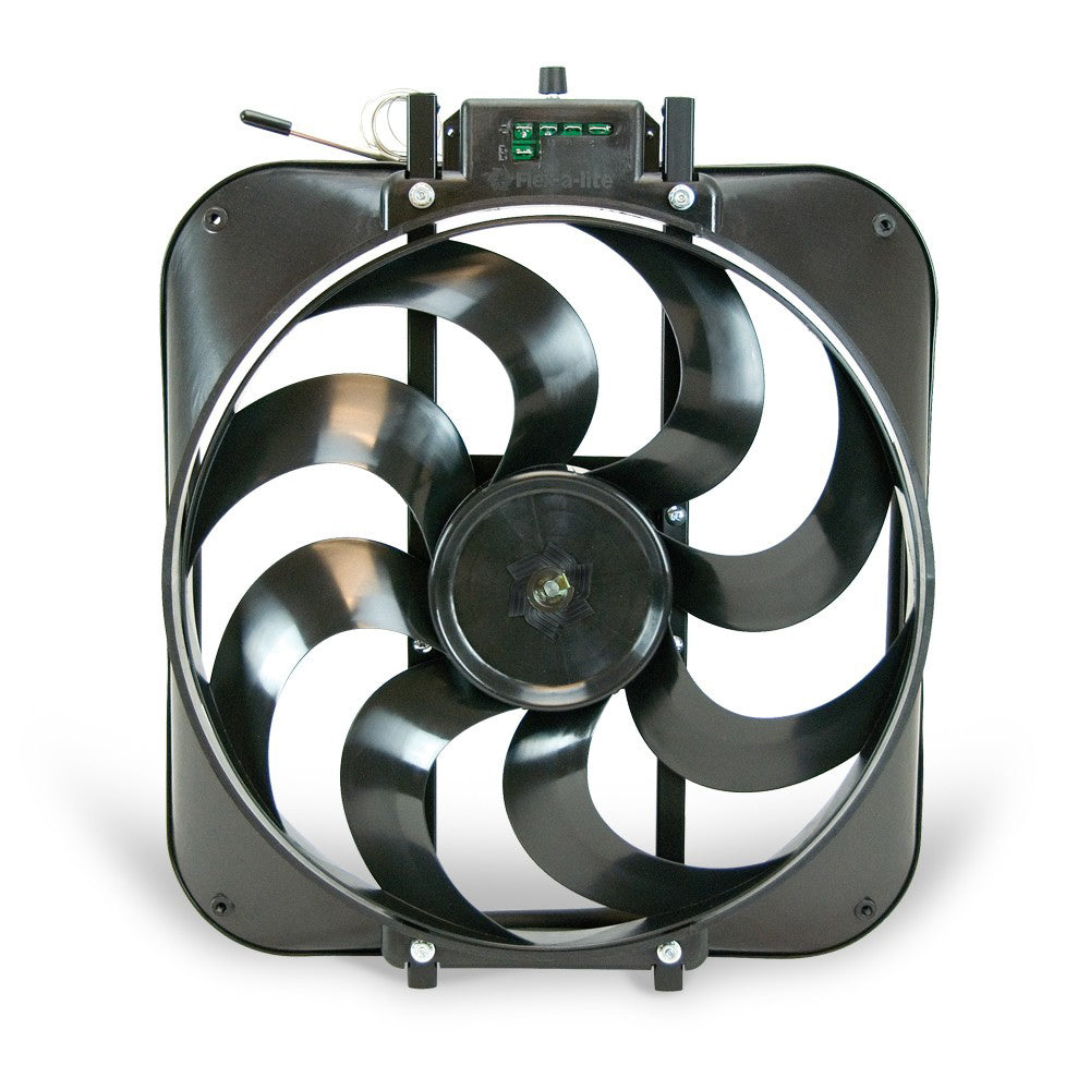 Flexalite 15in S-Blade ElectricFan w/Temp Control FLE109304