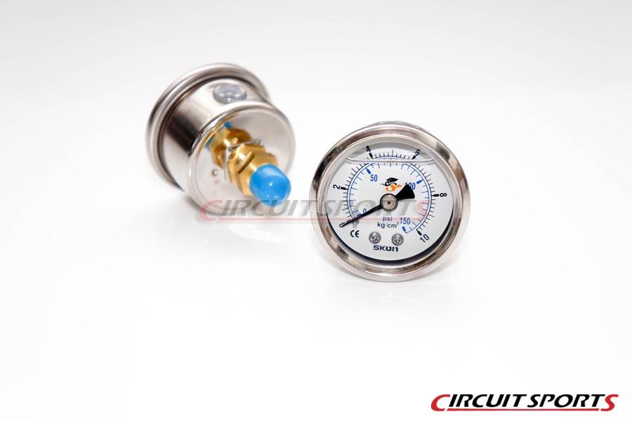 Circuit Sports Fuel Pressure Gauge - Liquid Filled