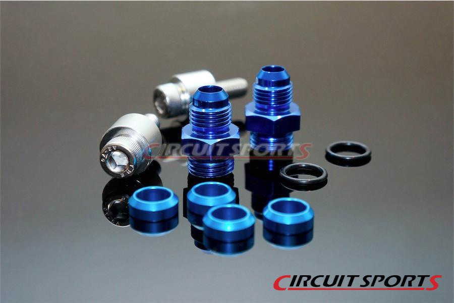 Circuit Sports Fuel Rail Kit, Top Feed (Billet Aluminum) - Mitsubishi EVO 4-9 (4G63)