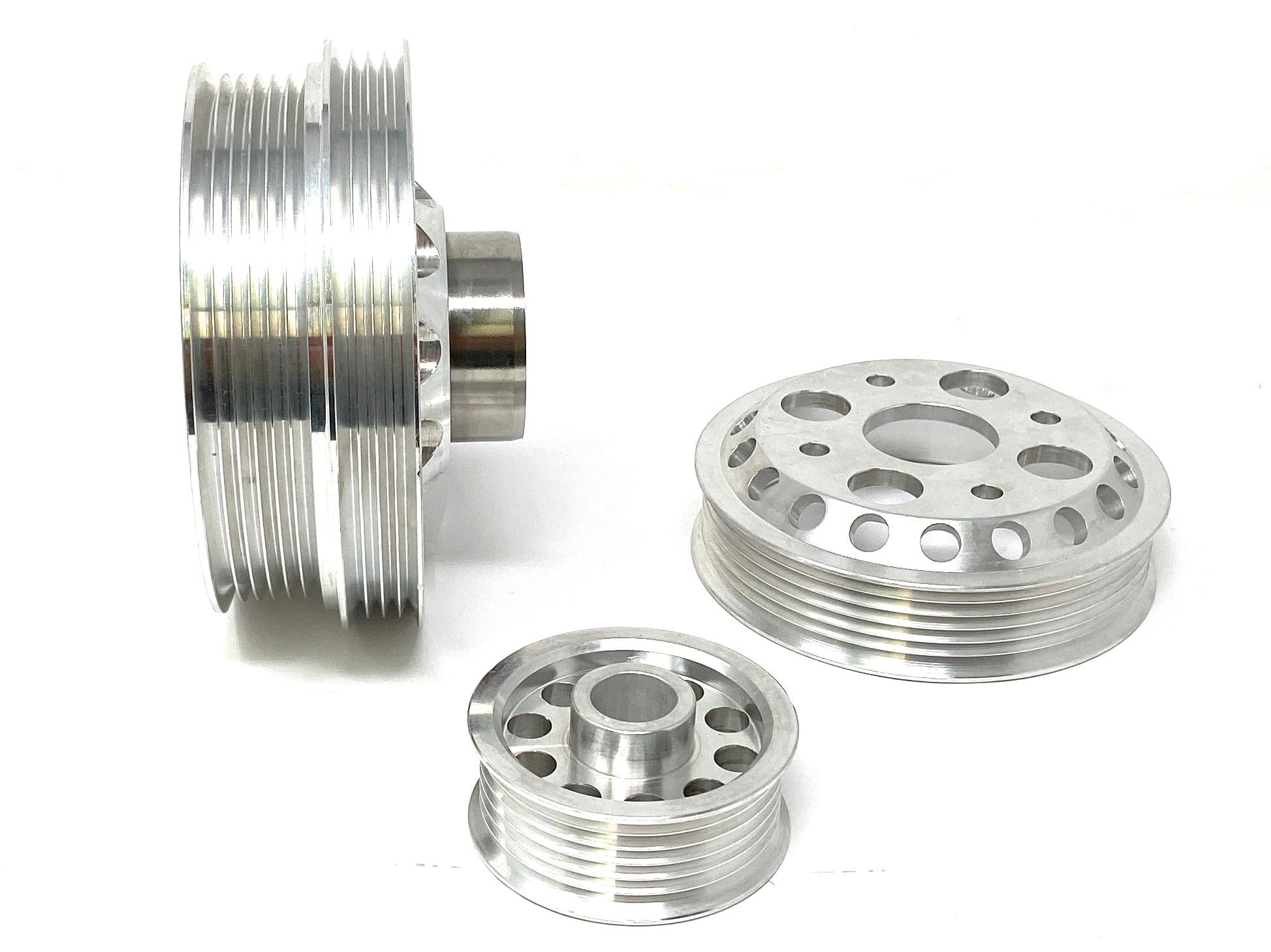 Lightweight Engine Pulley Set for Nissan 350Z 02-06 VQ35DE Crank PS Alt