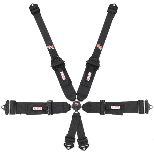 G-Force 6pt Harness Camlock Black SFI16.5 HNR GFR7601BK