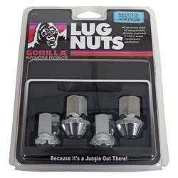 Gorilla 4 Lugnuts 14mm x 1.50 Chrome GOR66147DX