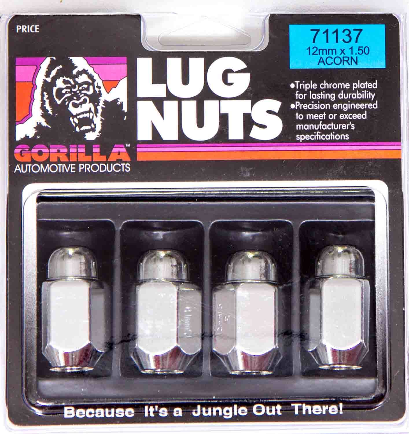 Gorilla 100 Lugnuts 7/16 Acorn 13/16 Hex GOR71178
