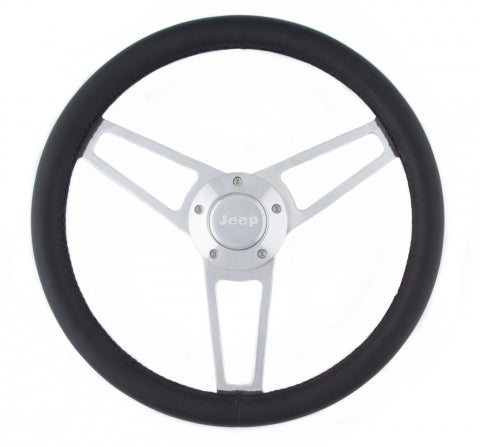 Grant Billet Series Leather St eering Wheel Jeep Logo GRT1904