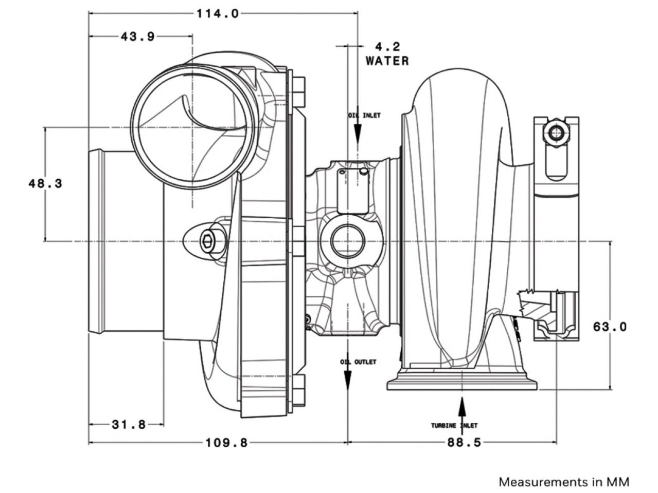 Garrett GTX2867R Gen II Super Core (Replaces 836040-5004S)