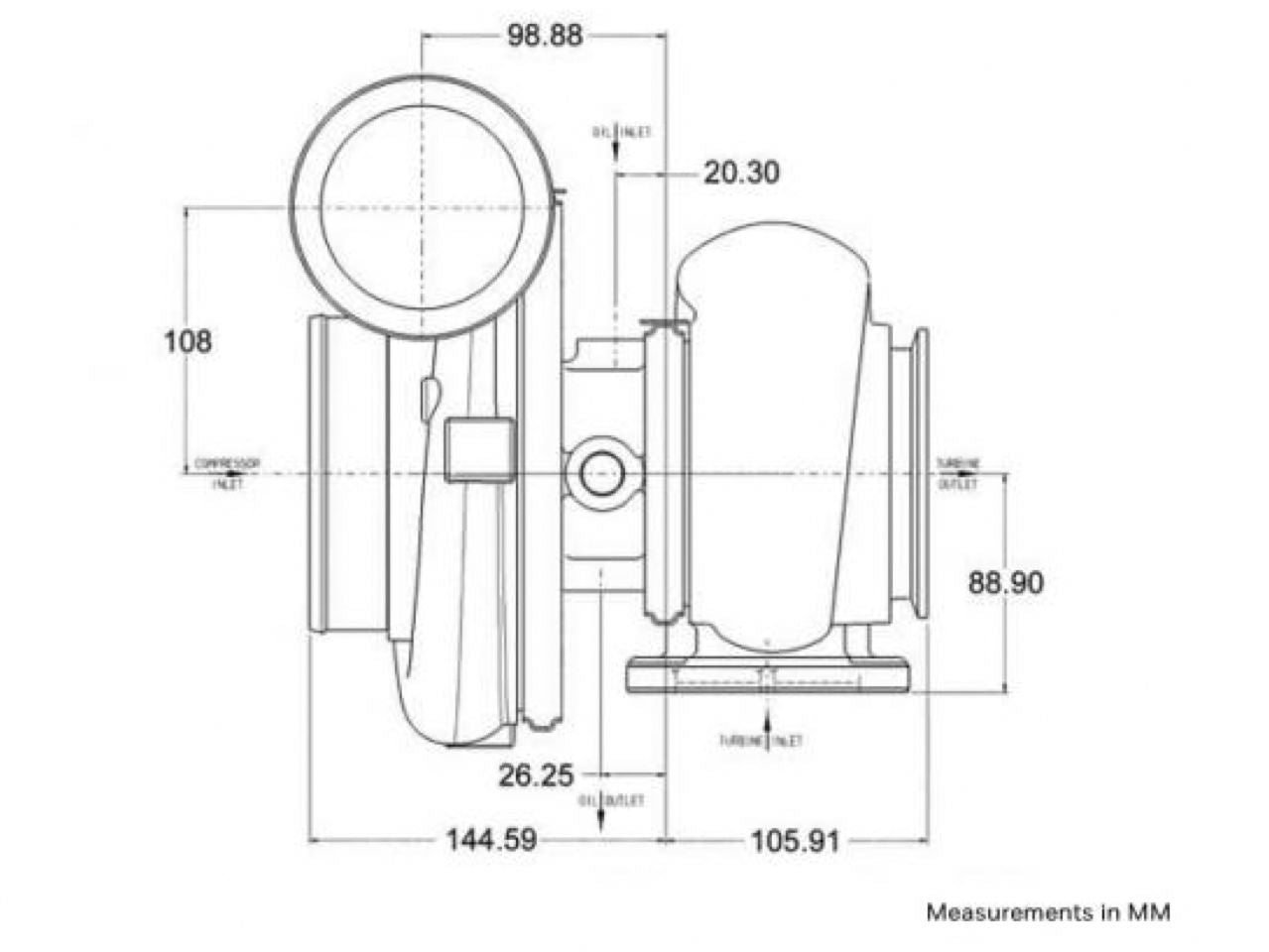 Garrett GTX4294R Super Core CHRA 451888-0043