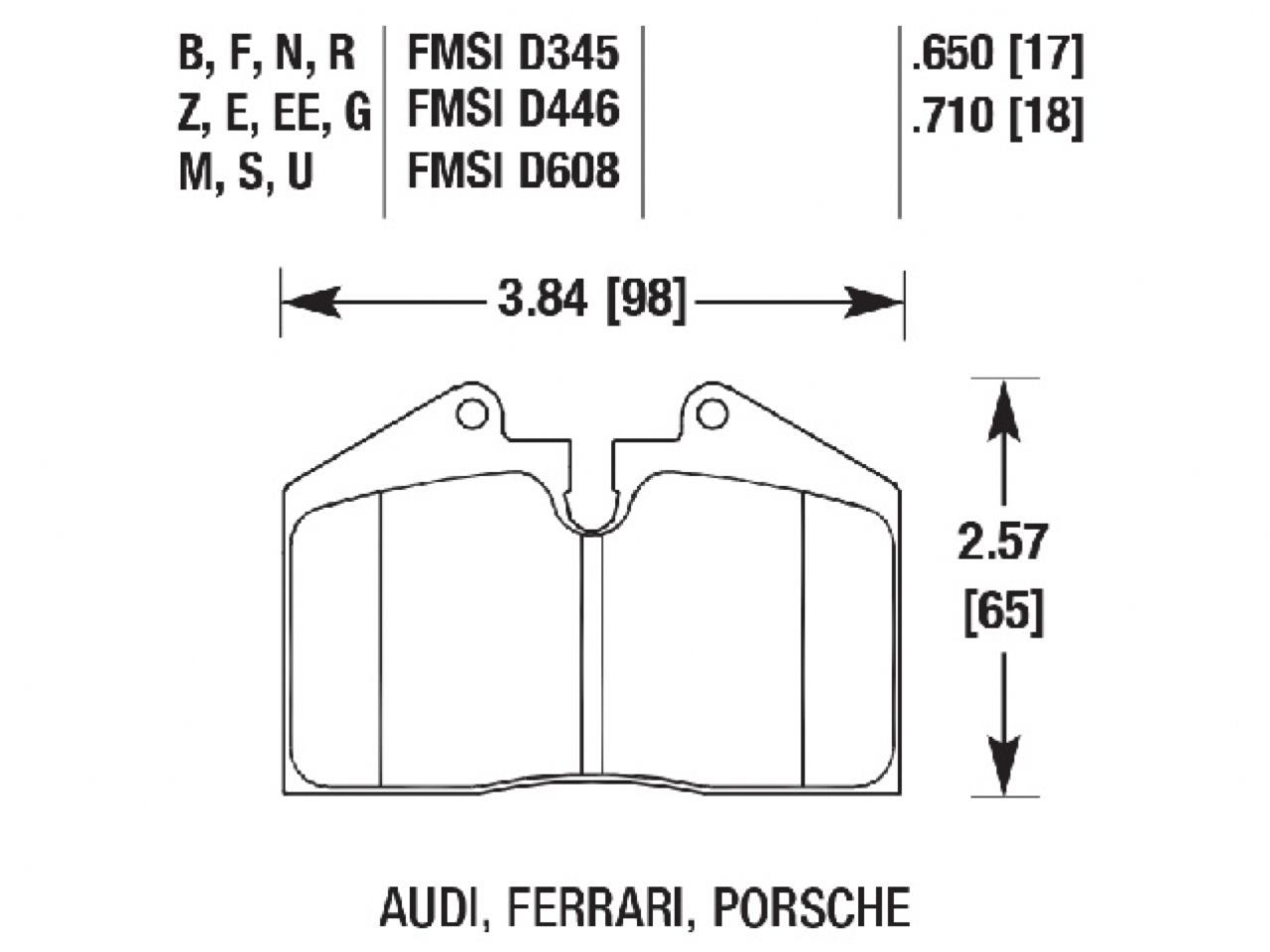 Hawk Brake Pads HB170Q.650 Item Image