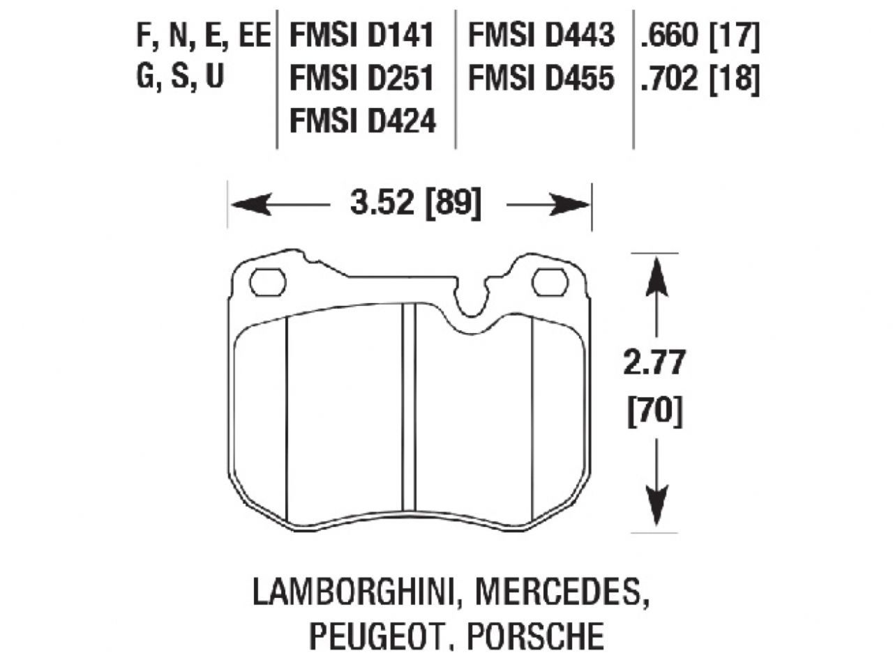 Hawk Brake Pads HB199Q.702 Item Image