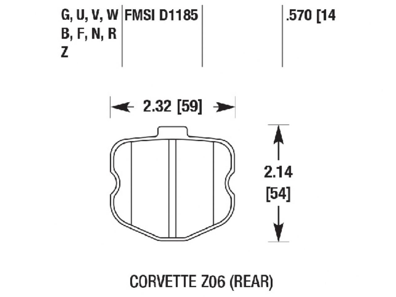 Hawk Brake Pads HB532W.570 Item Image