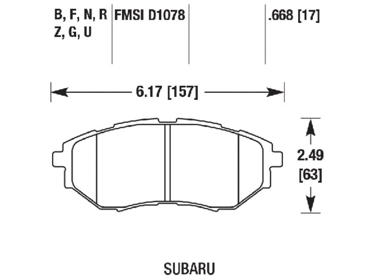 Hawk Brake Pads HB533R.668 Item Image