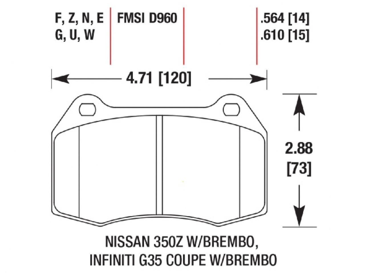Hawk Brake Pads HB545Q.564 Item Image