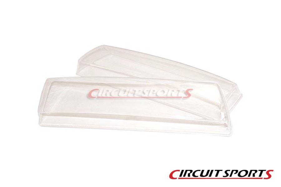 Circuit Sports Headlight Covers - Nissan Silvia Only ('89-94 S13) - Clear