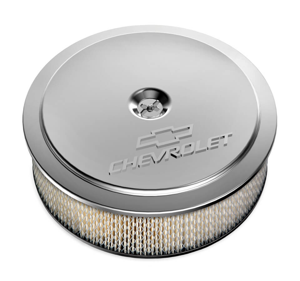 Holley 14 x 4 Air Cleaner GM Muscle Series Polished HLY120-215