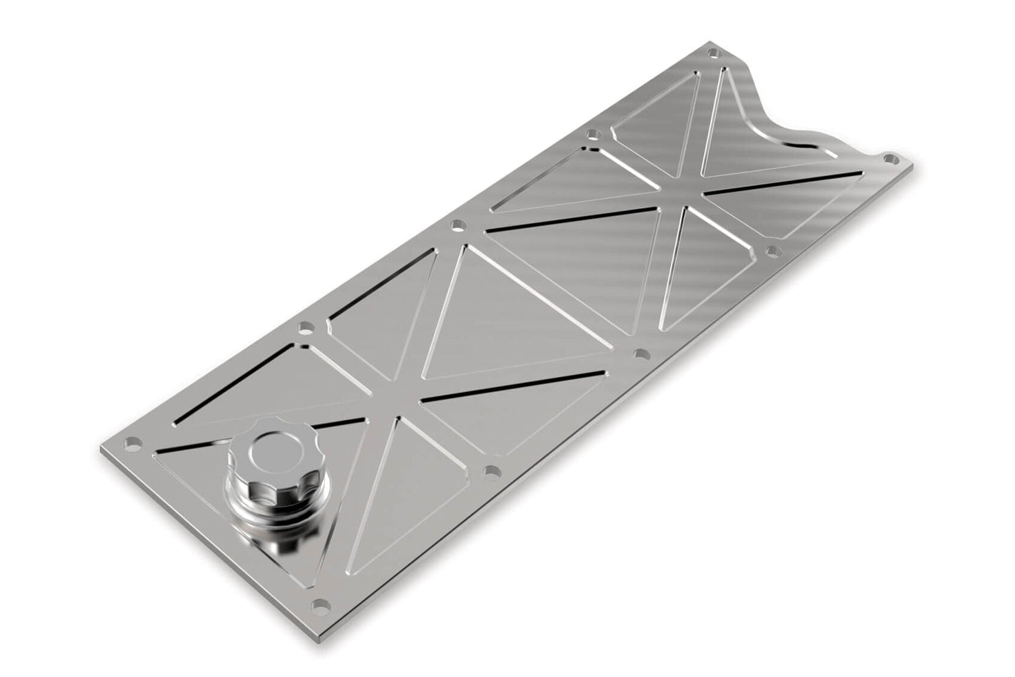 Holley LS Valley Cover w/Oil Fill - Natural Finish HLY241-367