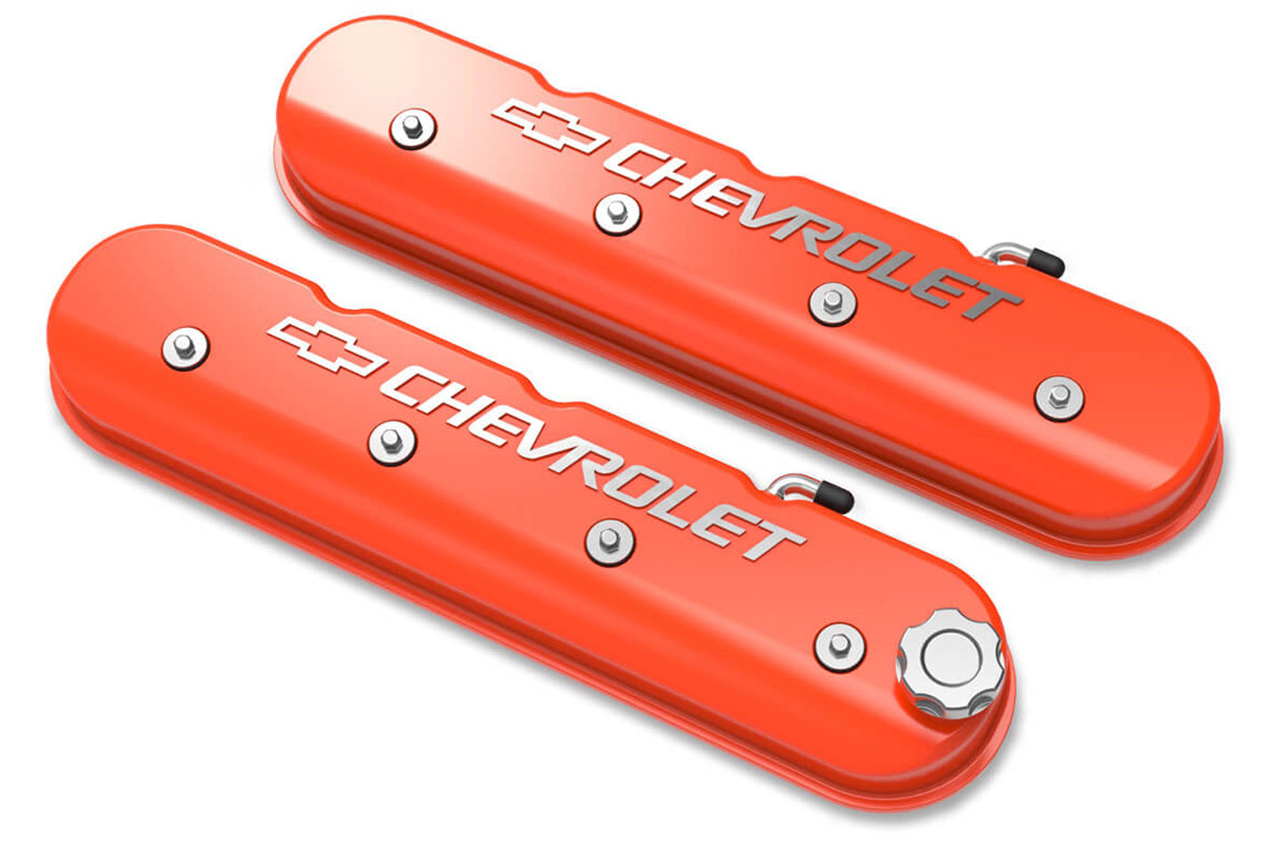 Holley LS Series Valve Covers w/Bowtie Chevrolet Logo HLY241-403