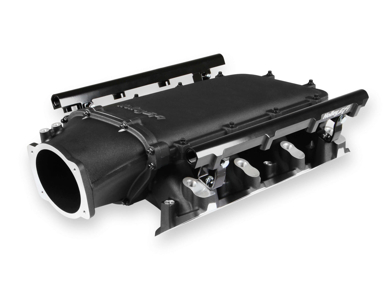 Holley LS3 Low Ram Intake Kit Single Injector Frt Feed HLY300-680BK