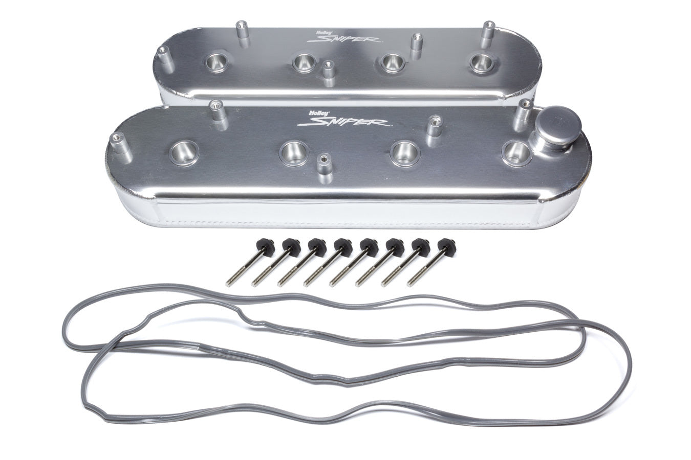 Holley Sniper Fabricated Valve Covers SGM LS Tall HLY890014