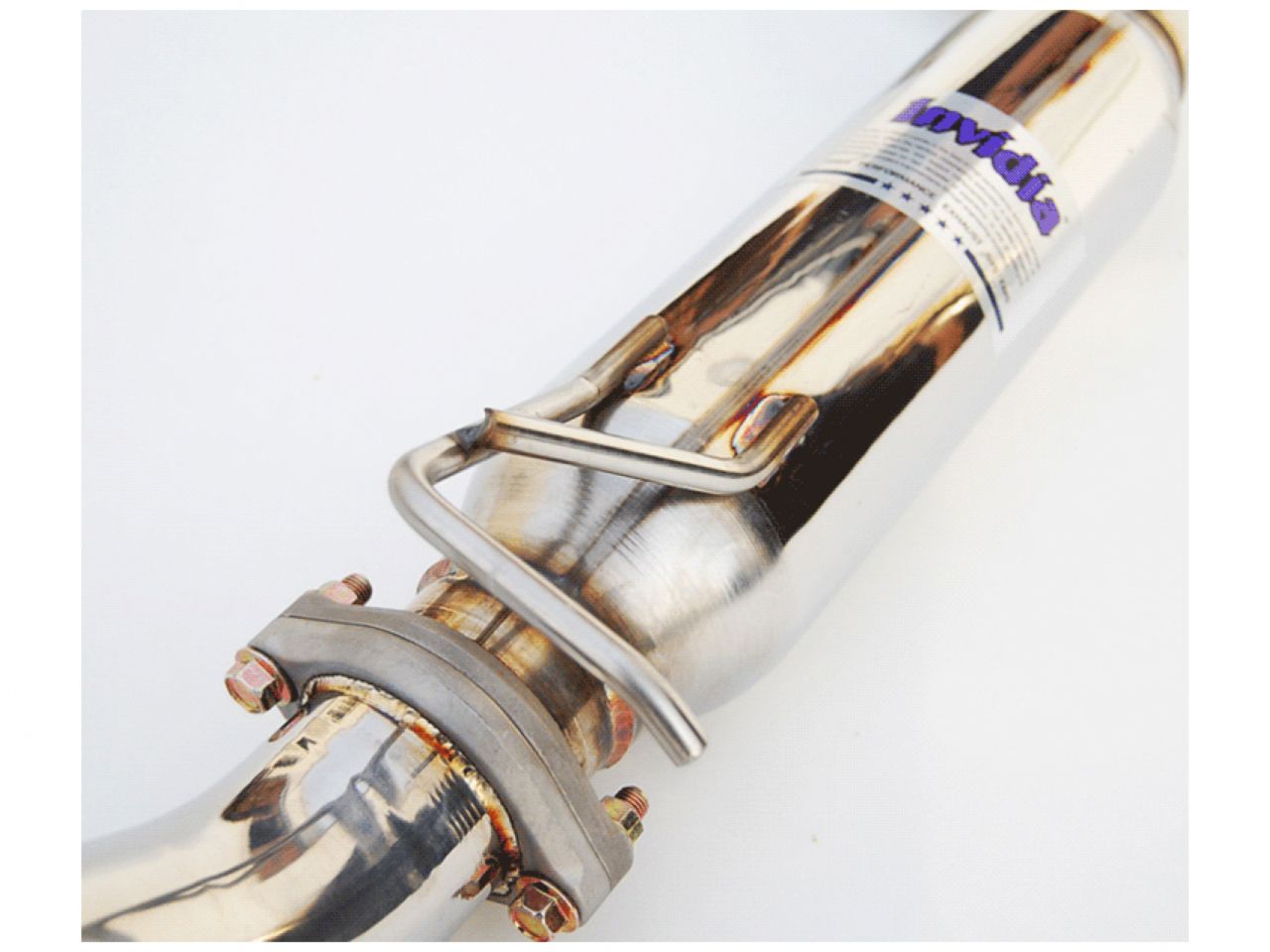 Invidia 76mm Titanium Tip Cat-Back Exhaust 12+ Honda Civic Si Coupe