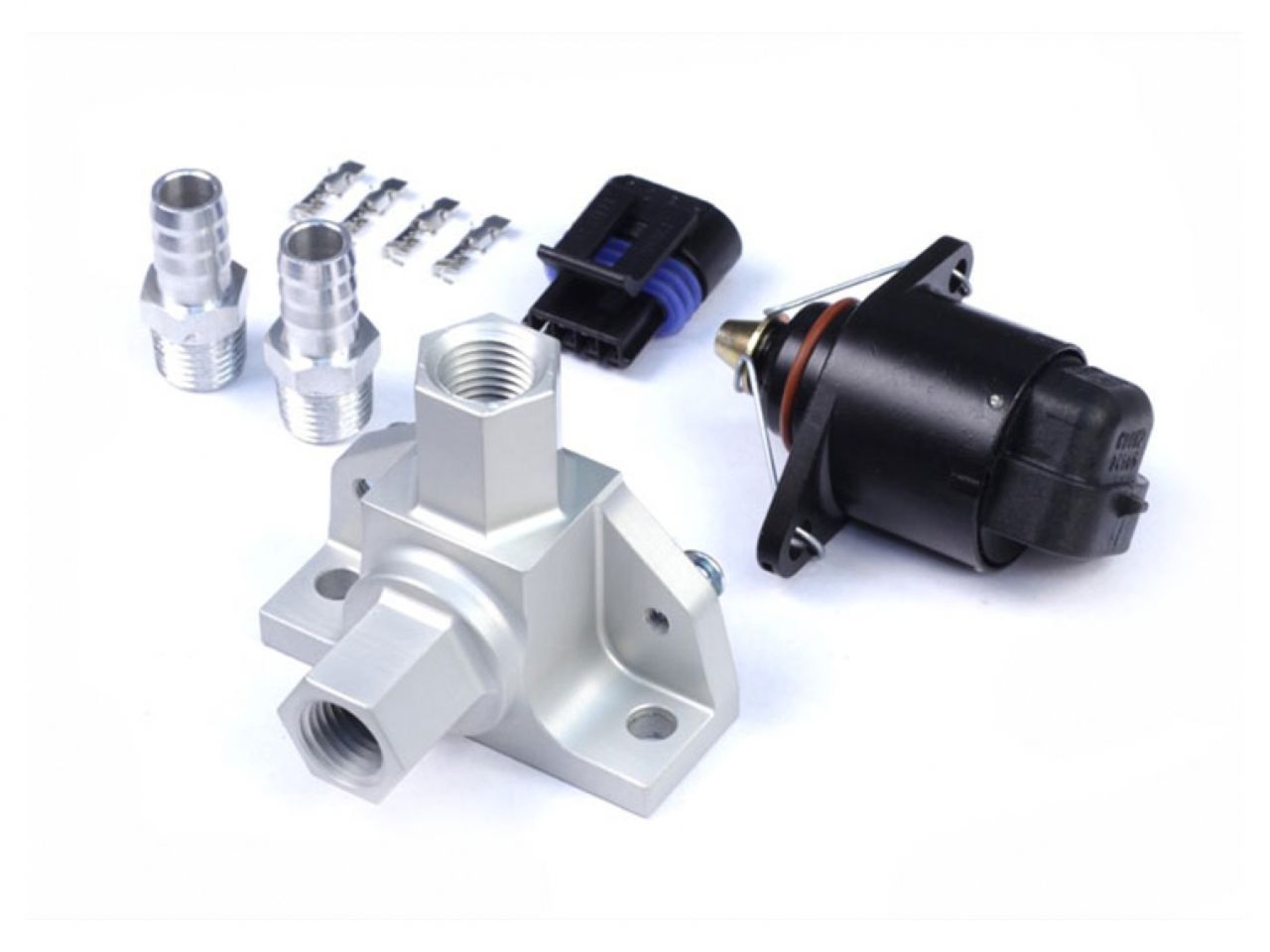 Haltech Idle Air Control Kit - Billet 2 Port Housing with 2 Screw Style Motor