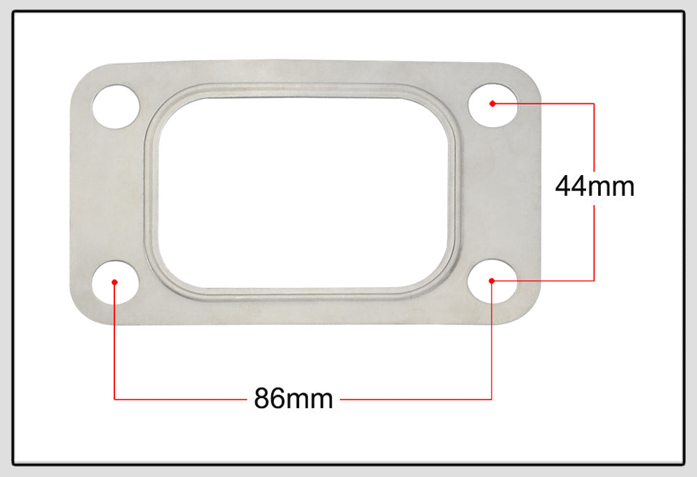 T3 T34 T35 T38 GT35 GT35R Turbo Turbine Inlet Manifold Gasket 304 Stainless Steel