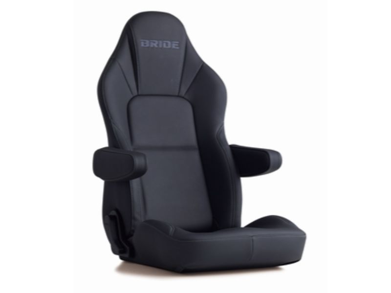 Arm Rest Right BRIDE Streams Cruz Black Tough Leather BRDA-P51ARR