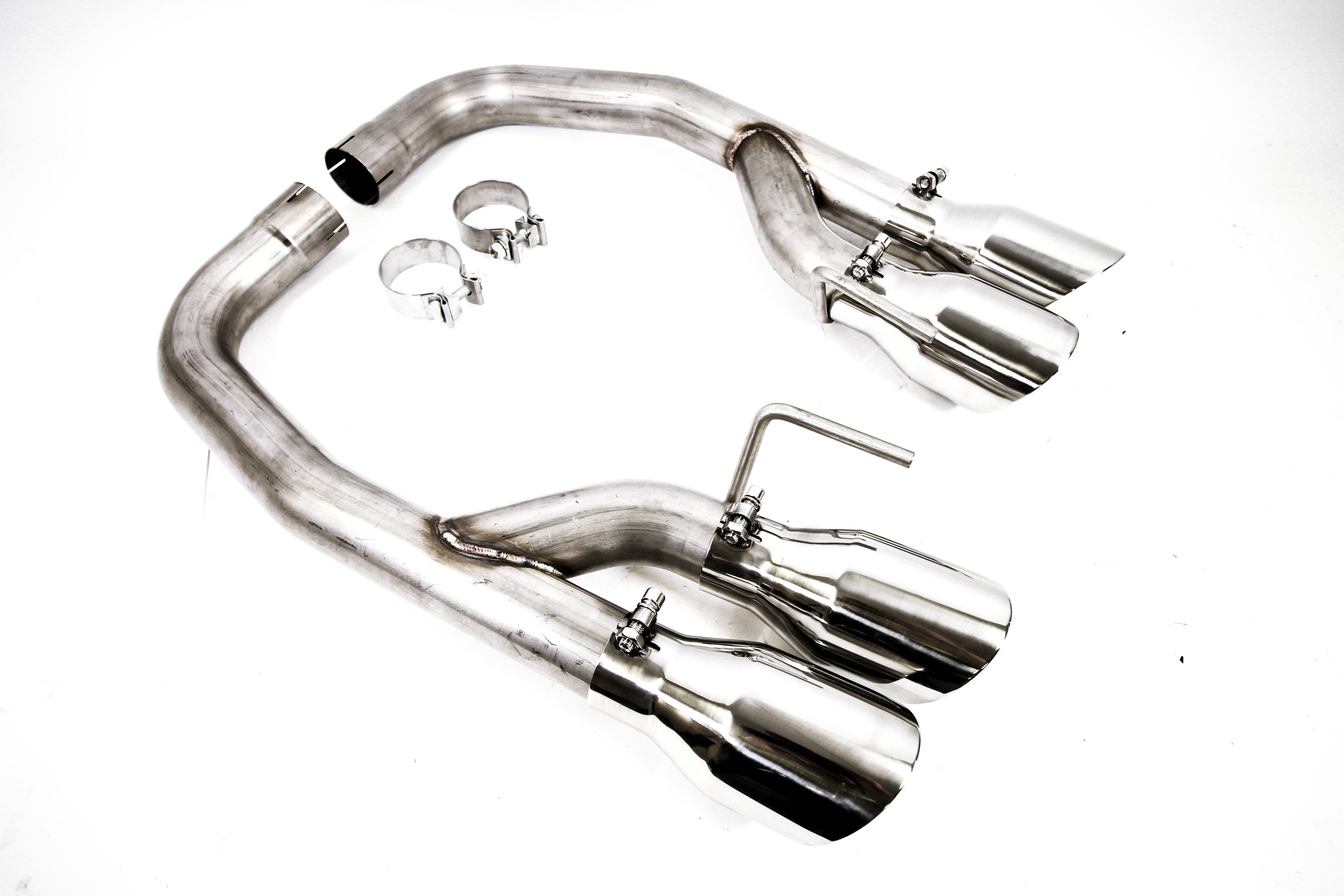 PLM 2.5" Dual Axle Back Exhaust Pipe Kit Mustang 2018 - 2020 V8 GT