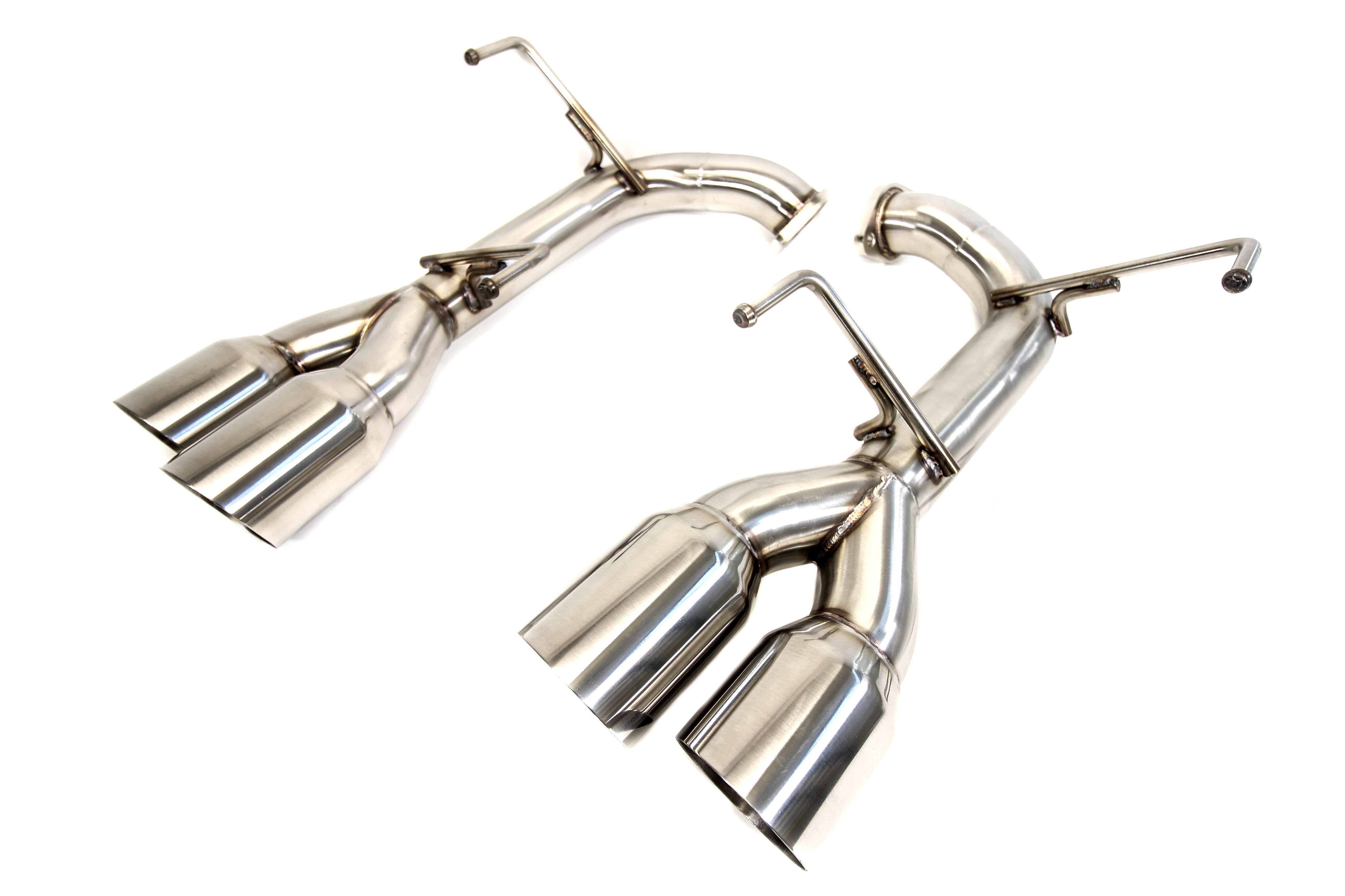 PLM Subaru WRX & STI 2015 - 2019 Dual Axle-back Exhaust / Muffler Deletes - Polished