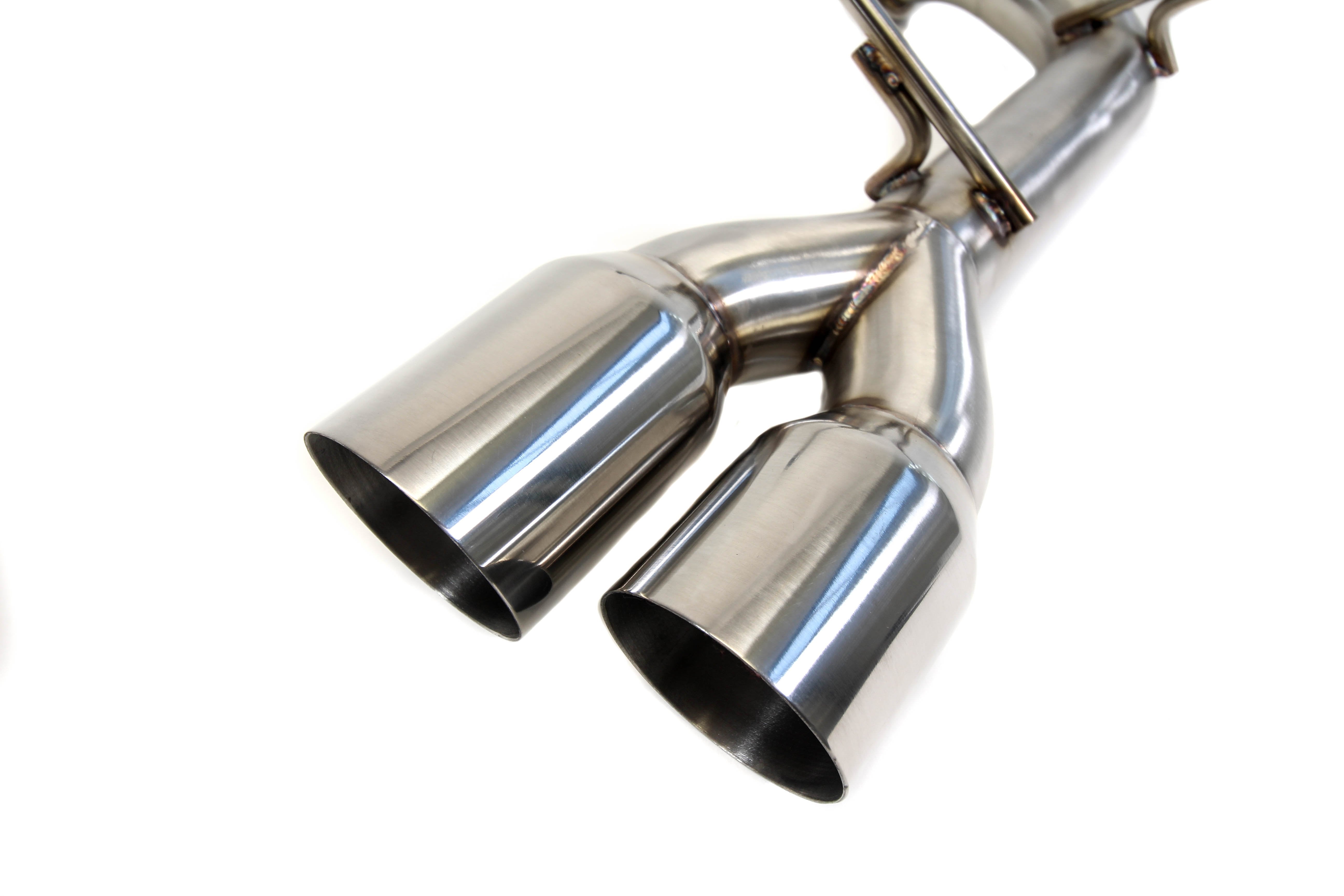 PLM Subaru WRX & STI 2015 - 2019 Dual Axle-back Exhaust / Muffler Deletes - Polished