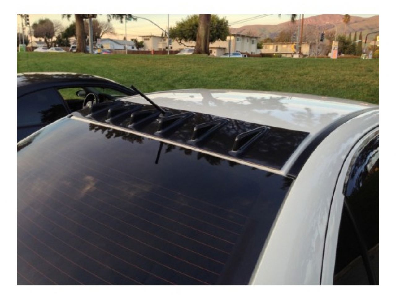 BLOX Racing Mitsubishi Lancer Vortex Generator - ABS, Black