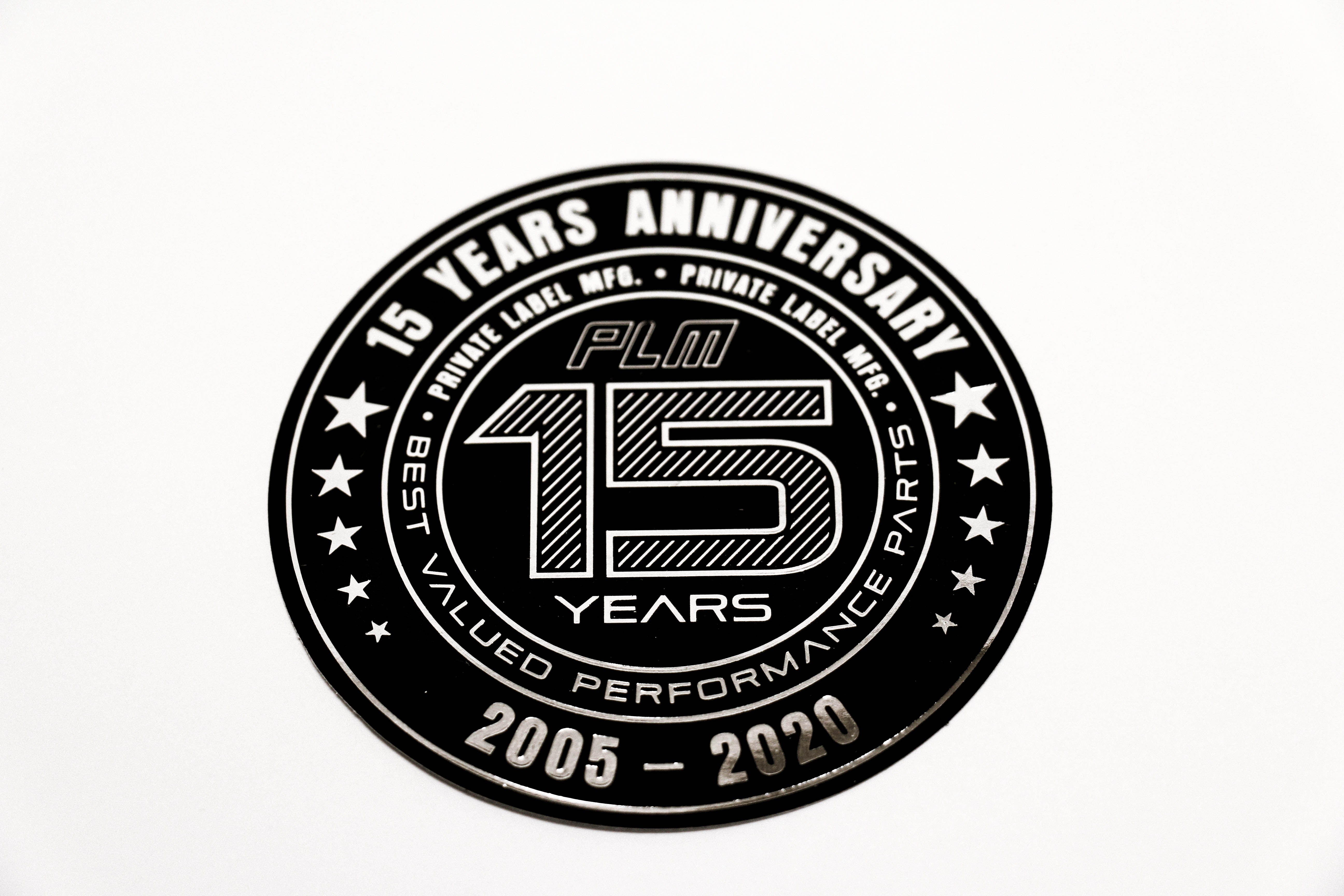 PLM Anniversary Badge Decal Sticker