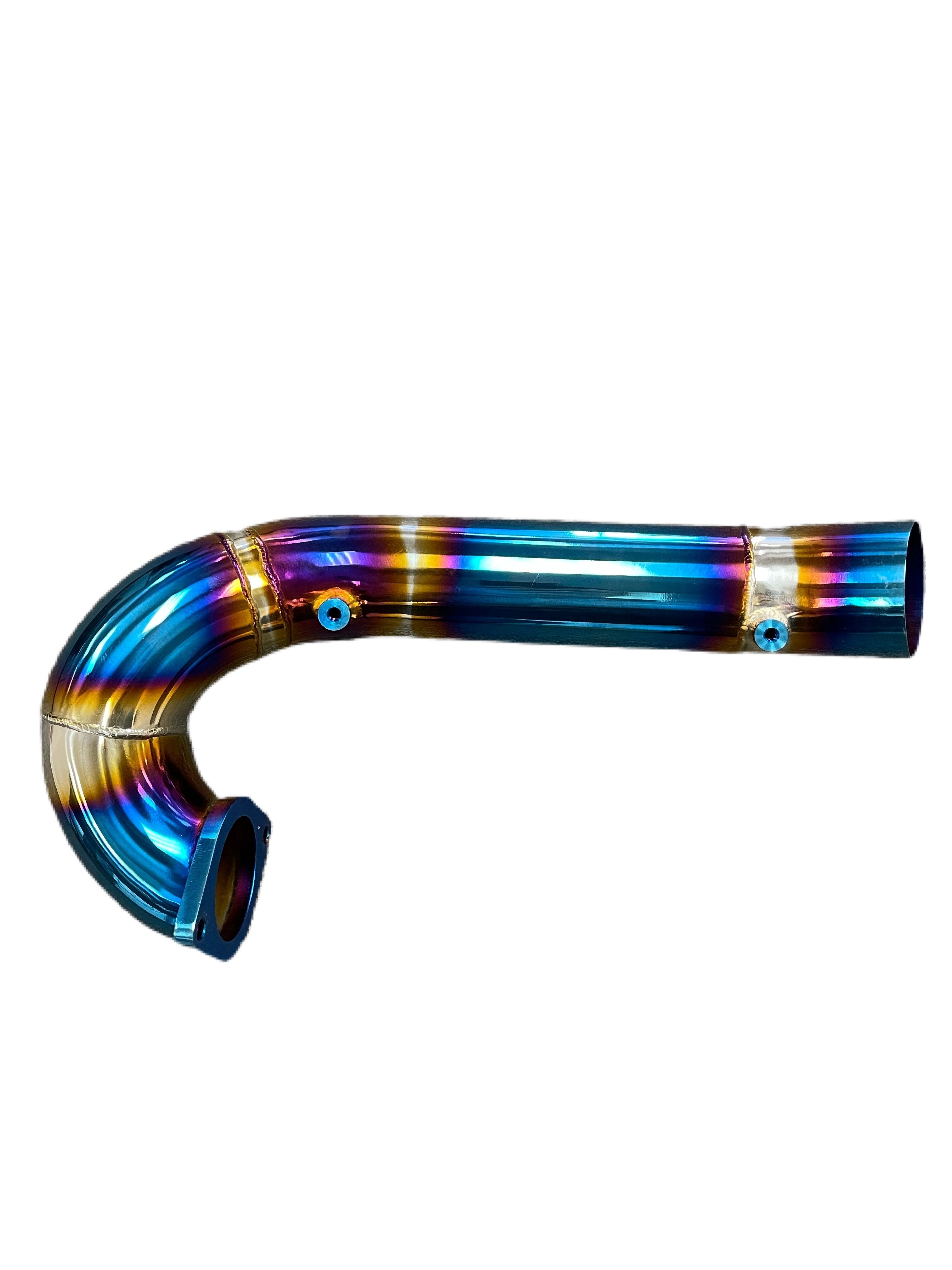 PLM Turbo Inlet Pipe Kit Stainless Burnt Blue - 2017+ FK8 Civic Type R