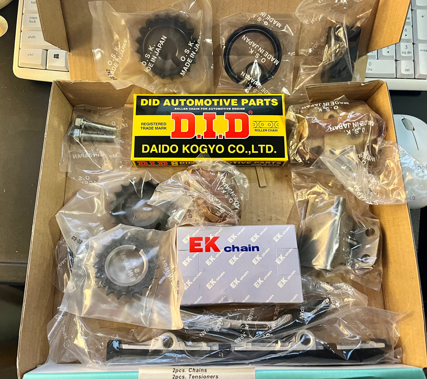 OSK Japan Timing Chain Kit fits Nissan 240SX 91-98 KA24DE DOHC OE Japan 13028-53F02 N124X