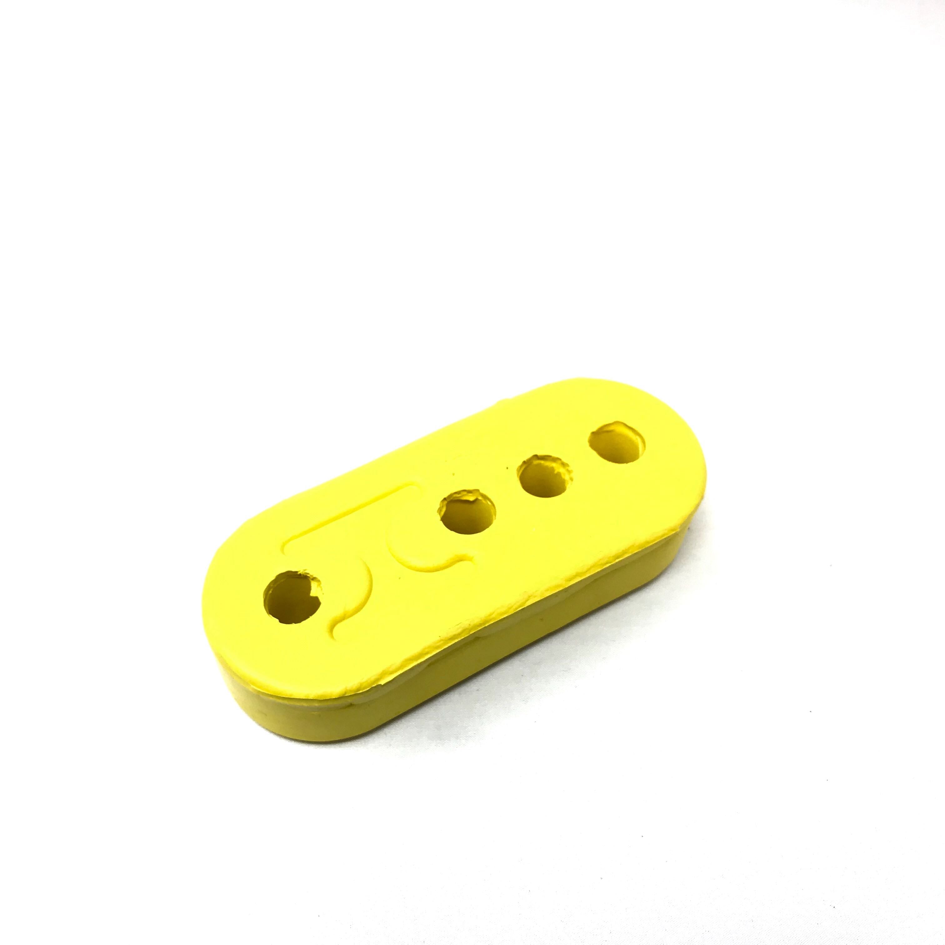 4 Hole Exhaust Hanger Bushing Muffler Insulator Yellow
